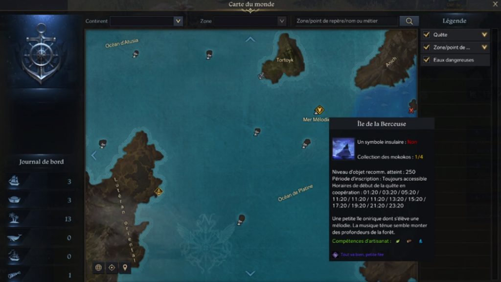 Lullaby Island Lost Ark, où trouver l’Île de la Berceuse ?