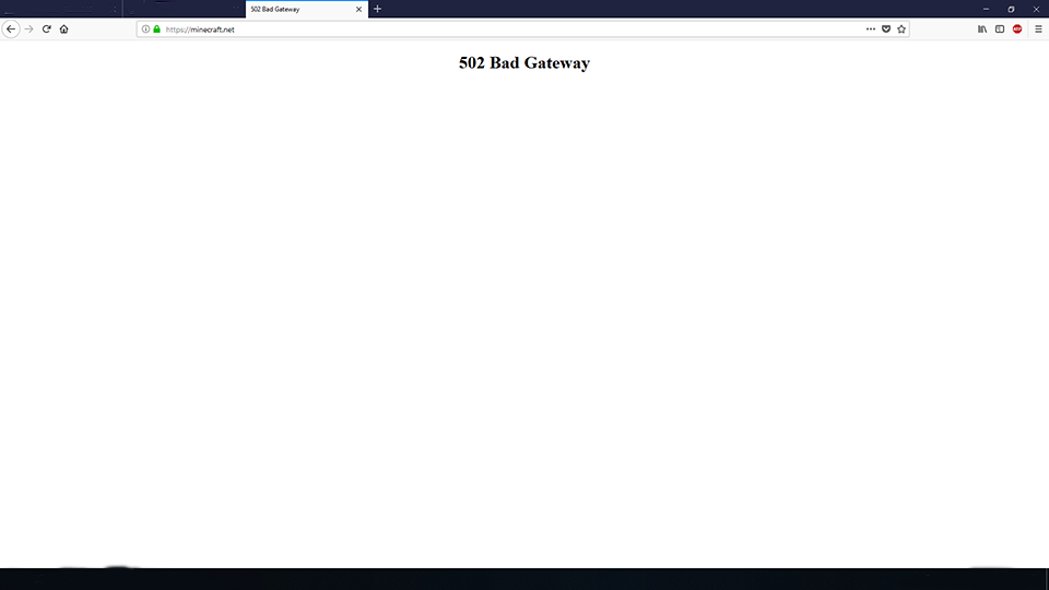 502 Bad Gateway Minecraft, comment résoudre le bug ?