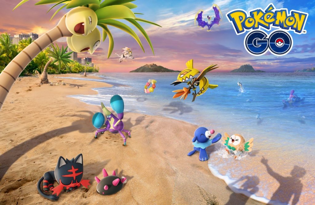 Défi de capture du Festival Aquatique de Pokémon Go, avec Lokhlass écharpe (shiny)