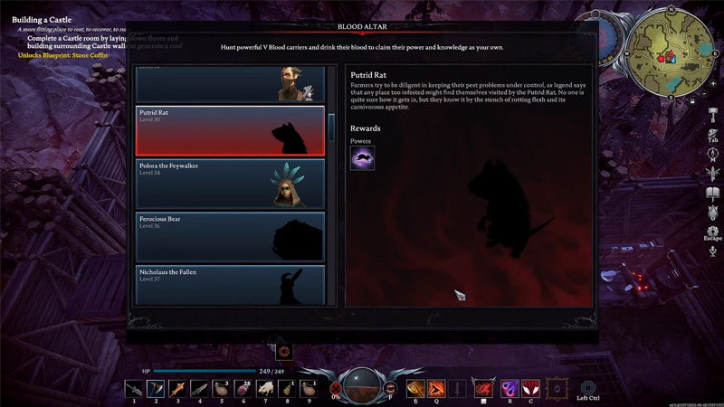 V Rising Rat putride, comment invoquer le boss ?