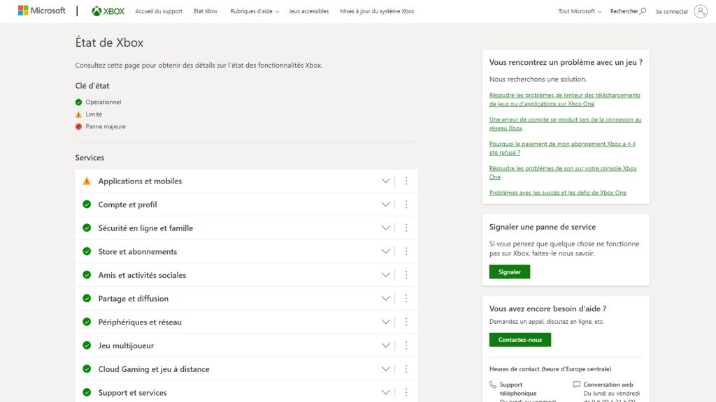 Panne Xbox Live, comment vérifier l’état des serveurs et du service ?