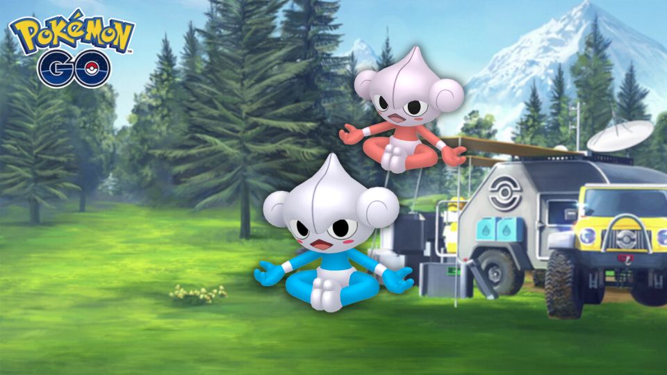 Méditikka (shiny) dans les Heures de Pokémon Vedette de juillet 2022 sur Pokémon GO