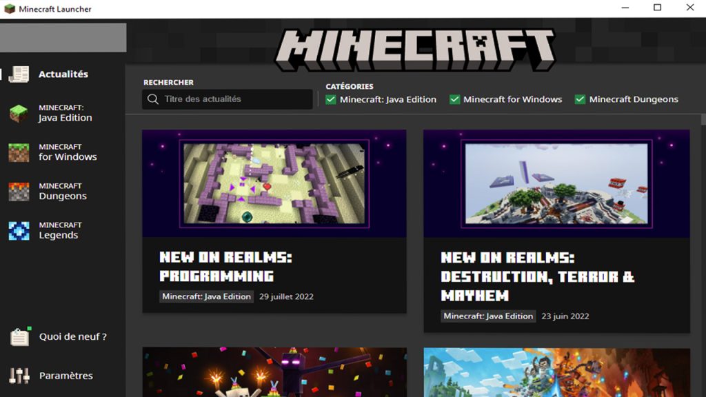 Minecraft client obsolète, comment régler l’erreur ?