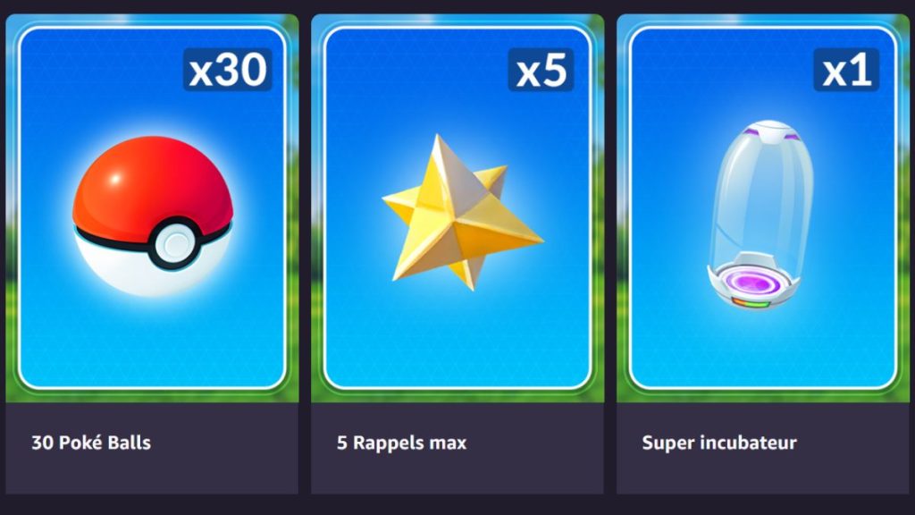 Code Promo Pokémon GO Amazon Prime Gaming en août : 30 Poké Balls, 5 Rappels Max, 1 Super Incubateur
