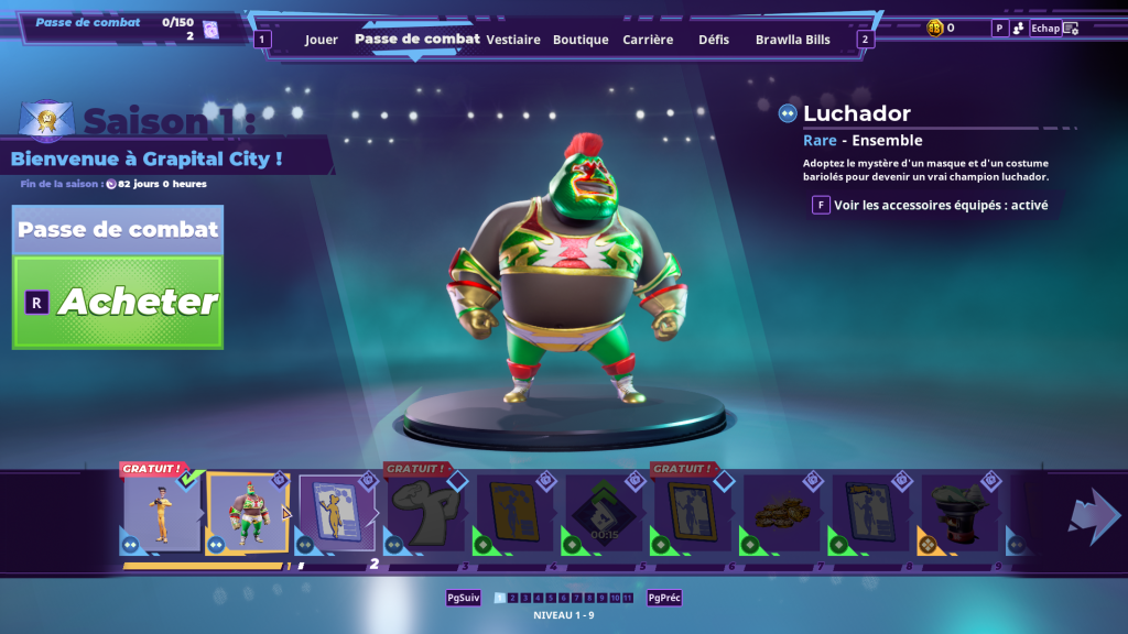 Passe de combat Rumbleverse pour la saison 1 : les skins et récompenses