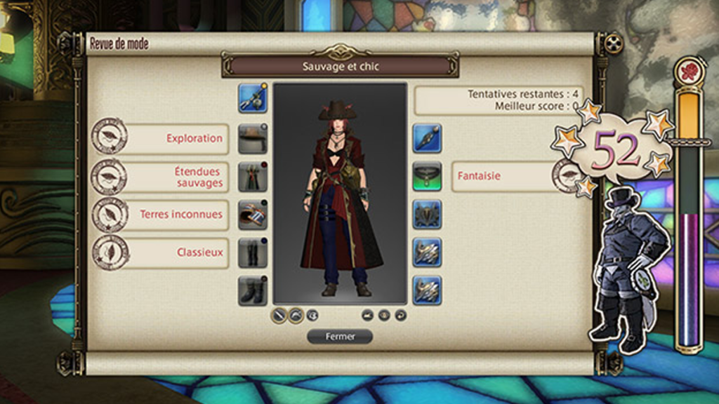 Fashion Report FF14 semaine 241, comment avoir les 100 points pour la revue de mode ?