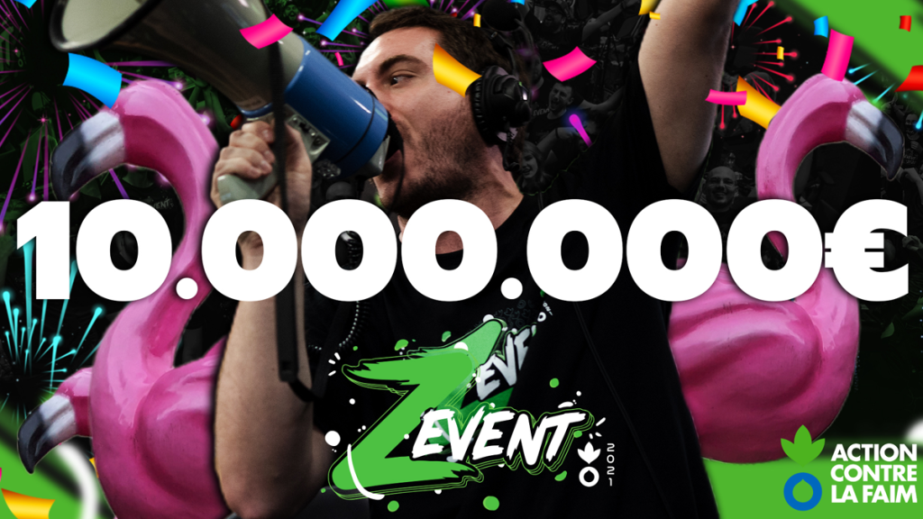 Paliers du Z Event 2021, quand ont été atteints les différents millions d’euros l’an passé ?