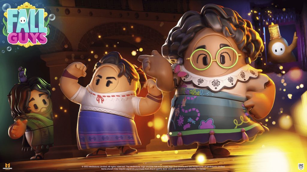 Fall Guys : les skins Mirabel, Luisa et Bruno d’Encando des studios Disney sont disponibles
