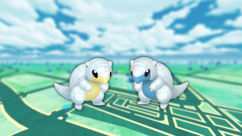 Sabelette d’Alola (shiny) dans les Heures de Pokémon Vedette de janvier 2023 sur Pokémon GO