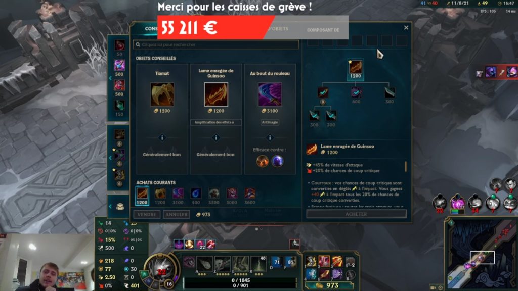 LoL : Louis Boyard député France Insoumise joue en ARAM en direct sur Twitch