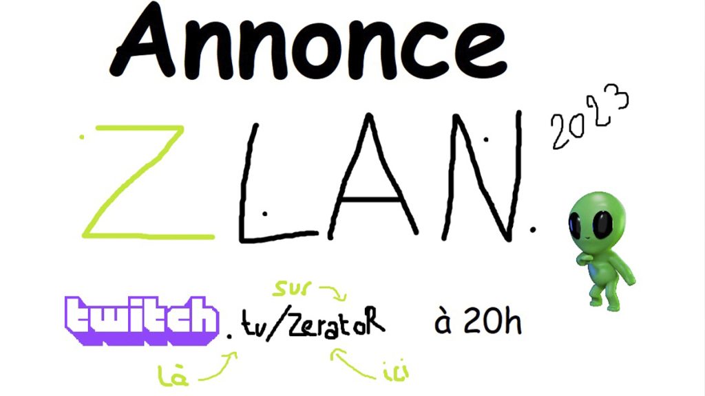 ZLAN 2023 : dates, jeux, inscription, format et infos de l’event de ZeratoR