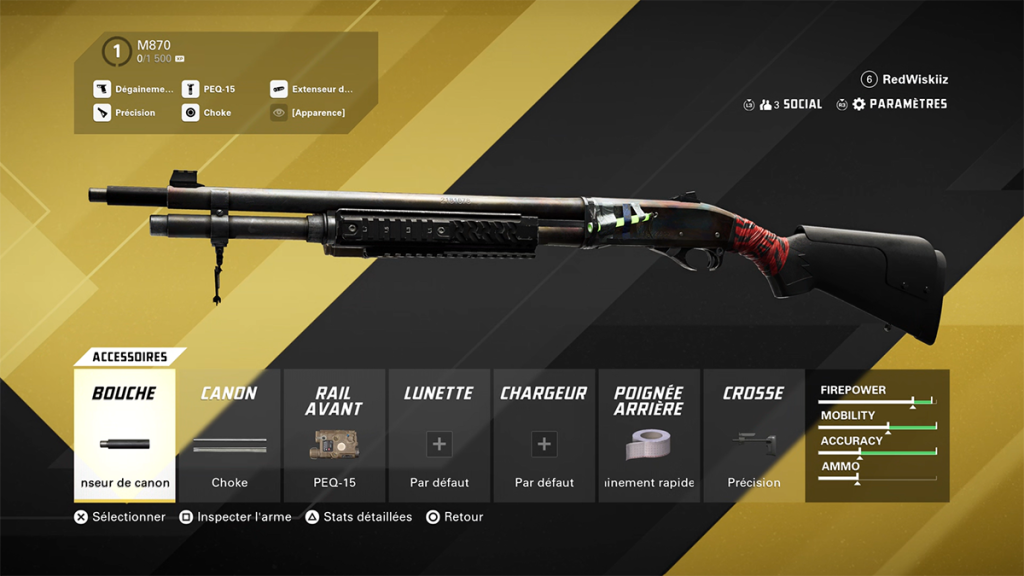 Classe M870 XDefiant : les meilleurs accessoires et build