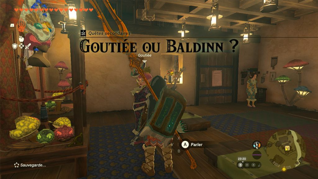 Goutiee ou Baldinn Zelda Tears of the Kingdom, comment accomplir la quête ?