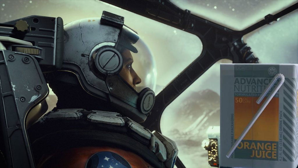 Starfield : un joueur découvre un détail cocasse sur le jus d’orange