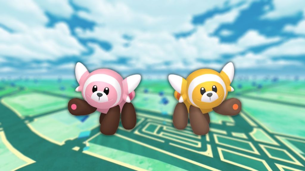 Nounourson (shiny) dans les Heures de Pokémon Vedette d’août 2023 sur Pokémon GO