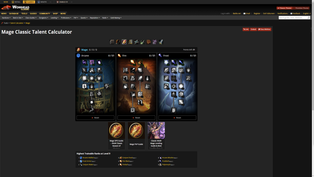 WoW Classic Talent Calculator : Où trouver un simulateur d’arbre des talents ?