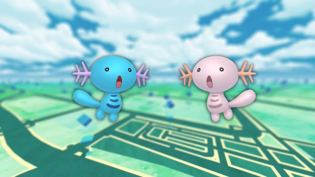 Axoloto (shiny) dans les Heures de Pokémon Vedette de septembre 2023 sur Pokémon GO