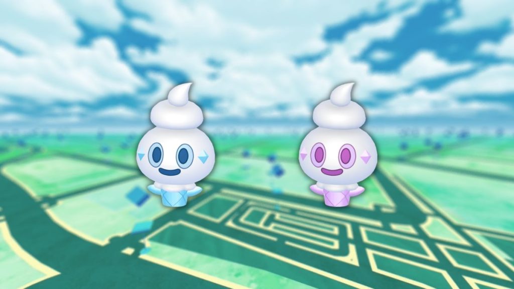 Sorbébé (shiny) dans les Heures de Pokémon Vedette de décembre 2023 sur Pokémon GO