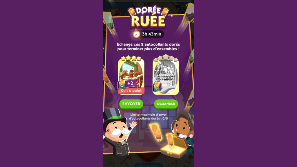 Bake it happen Monopoly GO traduction, quel est le nom en français de l’autocollant ?