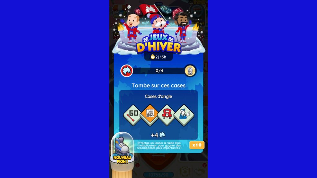 Jeux d’hiver Monopoly GO, paliers, récompenses et durée pour l’événement de janvier 2023