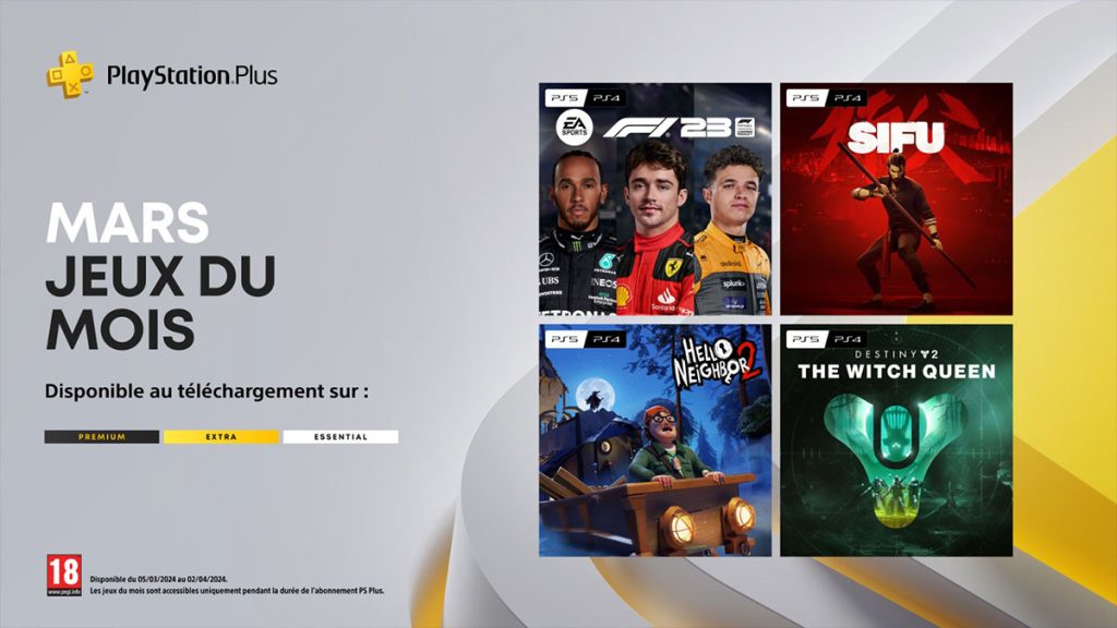 PS Plus Mars 2024 : Découvrez les jeux gratuits avec l’abonnement
