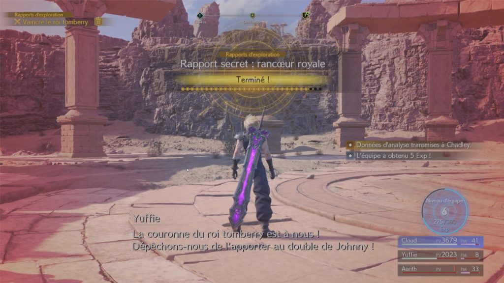Rapport de chasse secret Rancoeur royale FF7 Rebirth : trouver et vaincre le roi tomberry
