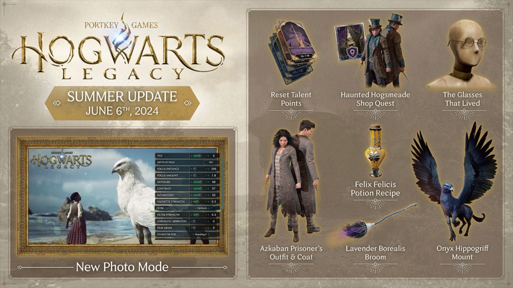Hogwarts Legacy : la mise à jour de l’été annoncée pour le 6 juin avec le mode photo