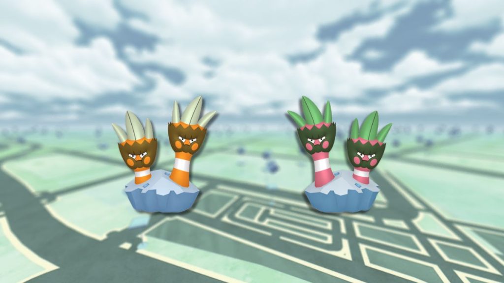 Opermine (shiny) dans les Heures de Pokémon Vedette sur Pokémon GO