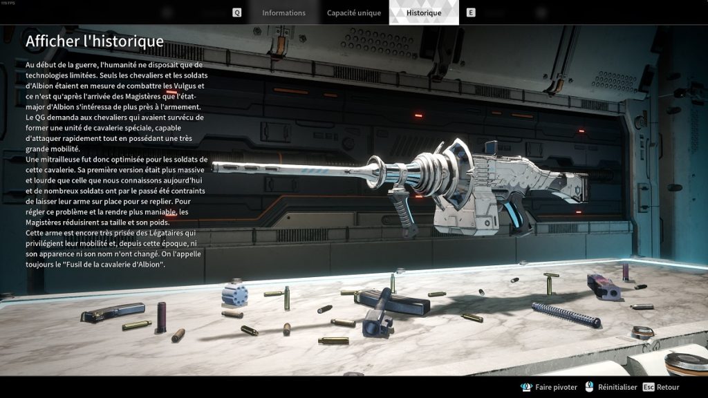 Fusil de la Cavalerie d’Albion (Albion Cavalry Gun) comment obtenir l’arme dans The First Descendant ?