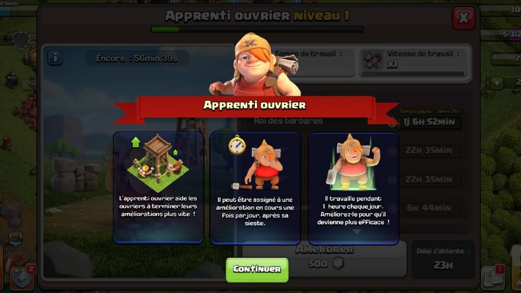 Clash of Clans, comment débloquer l’Apprenti ouvrier et à quoi sert-il ?