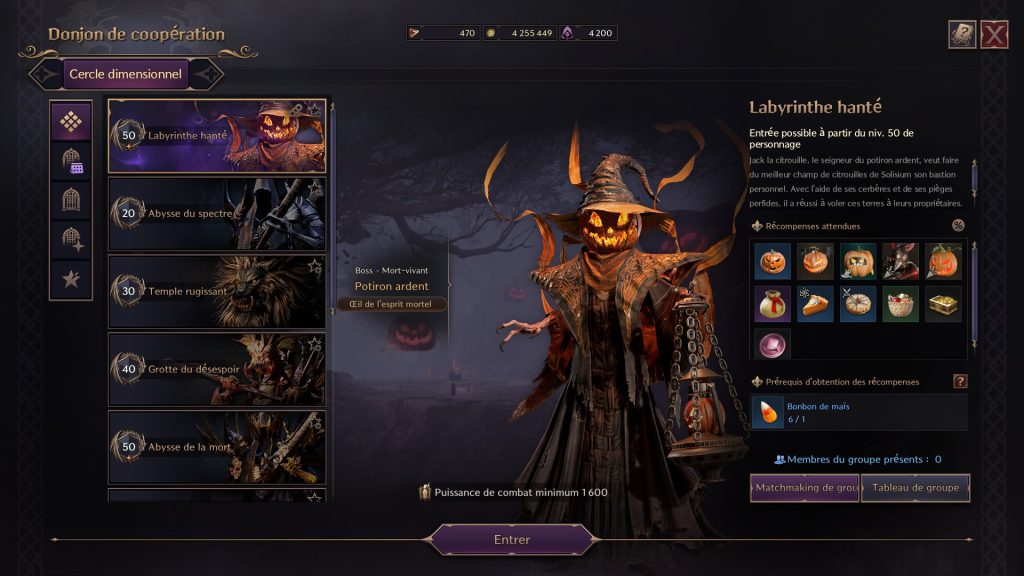 Potiron ardent Throne and Liberty : guide pour vaincre le boss de l’event d’Halloween dans le donjon du labyrinthe hanté
