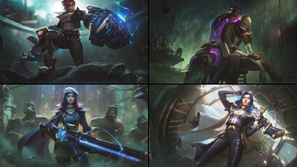 La saison 2 d’Arcane débarque sur League of Legends avec 4 nouveaux skins : Vi, Singed et Caitlyn !