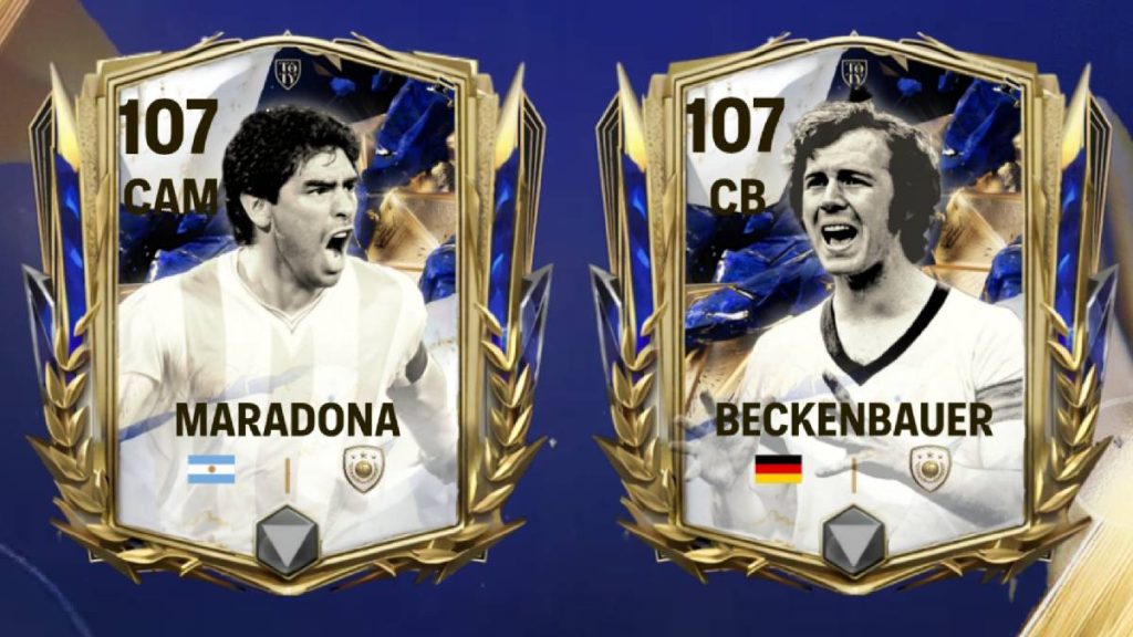 Des nouvelles Icons dans EA FC 25 ? Maradona, Beckenbauer et d’autres légendes de retour !