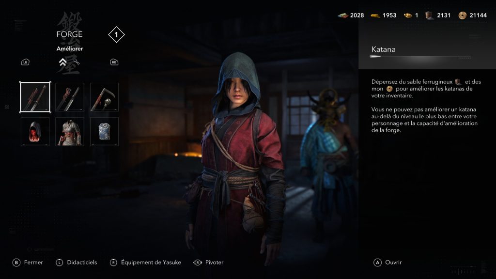 Comment améliorer son équipement dans Assassin’s Creed Shadows ?