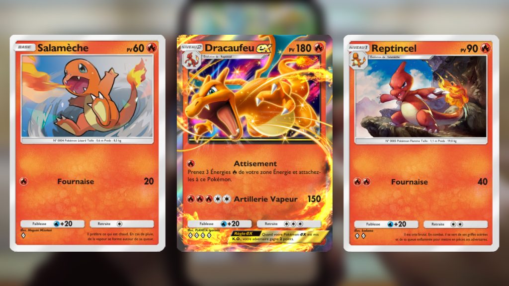 Deck Dracaufeu EX Shiny sur Pokémon JCC Pocket : liste de toutes les cartes