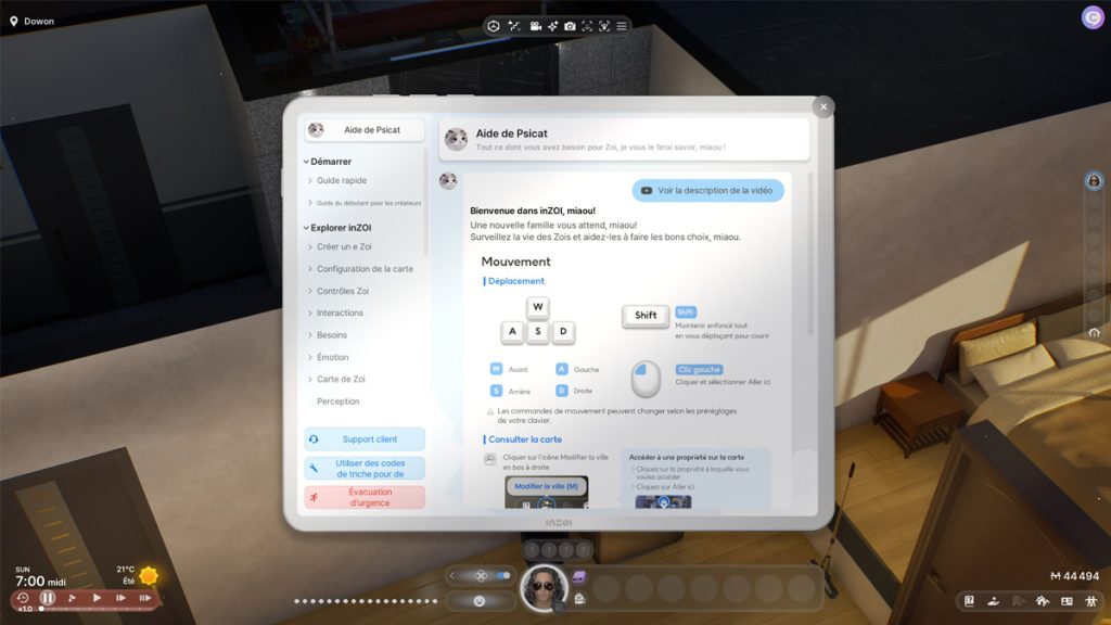ZQSD InZOI : comment changer les touches ?