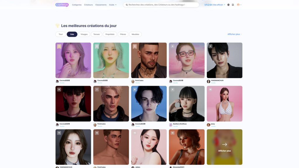 Canvas InZOI : comment importer ou exporter des créations ?