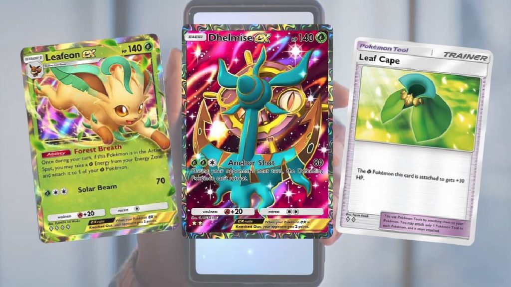 Deck Sinistrail EX avec Phyllali EX sur Pokémon JCC Pocket : liste de toutes les cartes