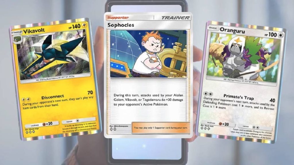 Deck Sophocles sur Pokémon JCC Pocket : liste de toutes les cartes