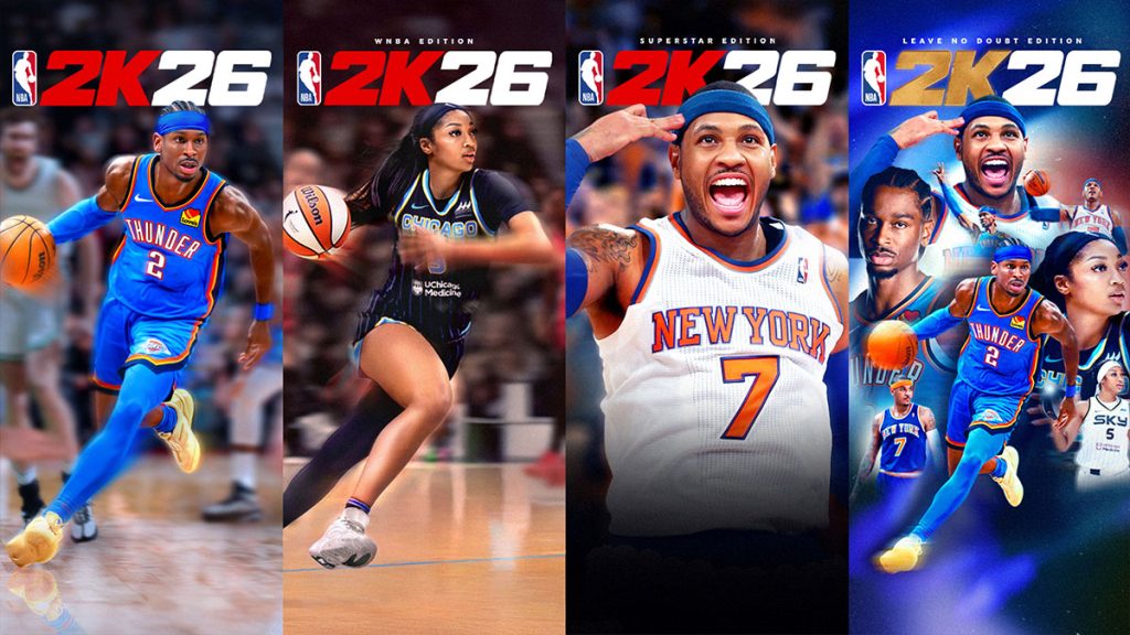 NBA 2K26 dévoile ses éditions et stars de couverture : Shai Gilgeous-Alexander, Angel Reese et Carmelo Anthony à l’honneur