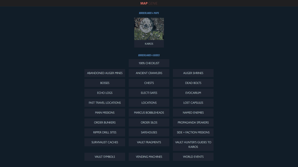 Où trouver la carte interactive complète de Borderlands 4 ?