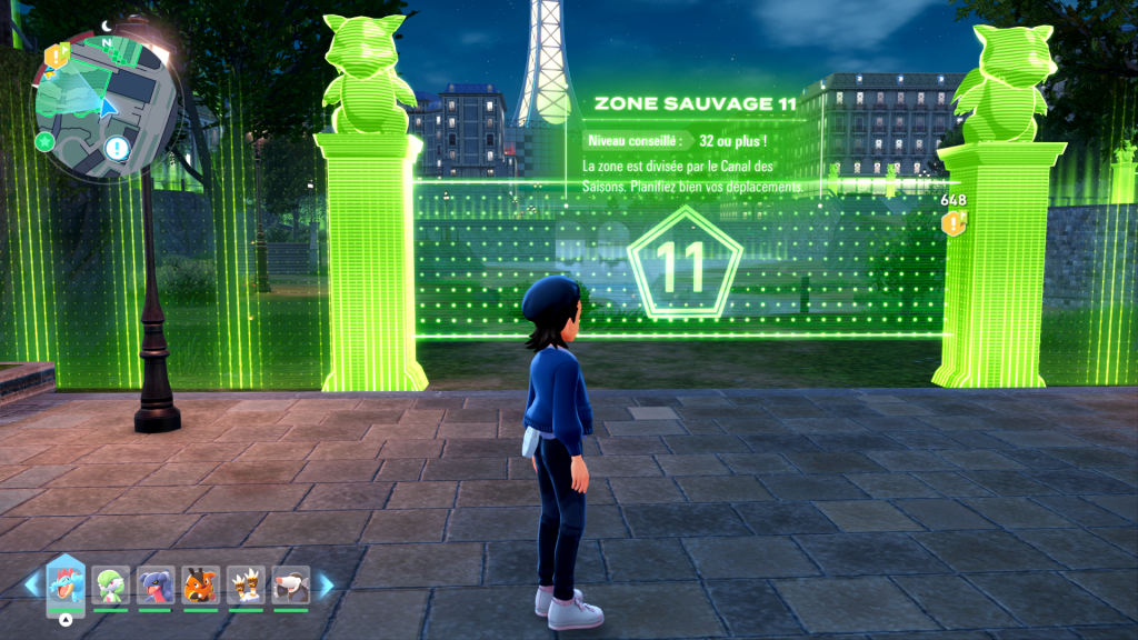 La liste complète des Pokémon de la Zone Sauvage 11 dans Pokémon Légendes Z-A