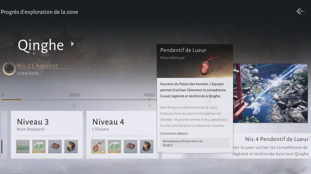 Pendentif de lueur Where Winds Meet : comment l’avoir ?